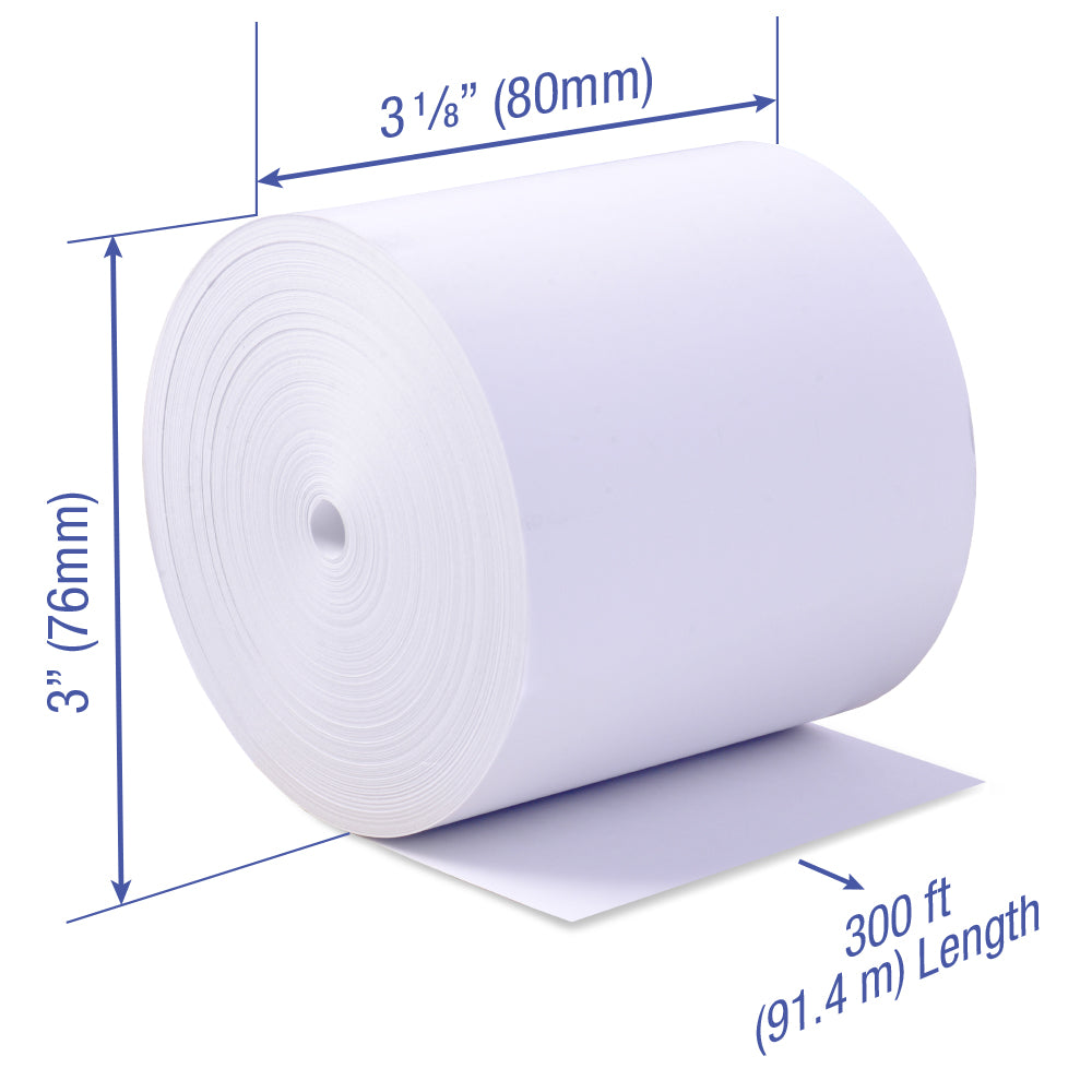 THERMAL PAPER SINGLE 3 1/8" x 3"