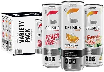 CELSIUS VARIETY PACK 355ML/18CT