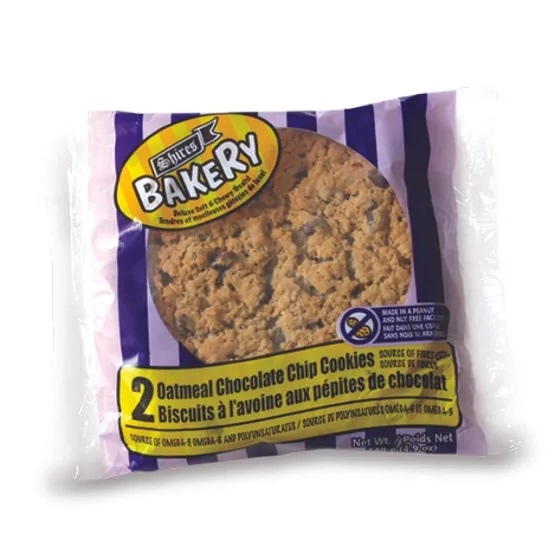 SHIRES BAKERY OATMEAL CHOCO. CHIP COOKIES 2CT