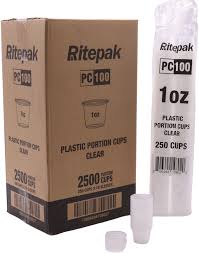 RITEPAK PLAST. PORT. CUP 1OZ