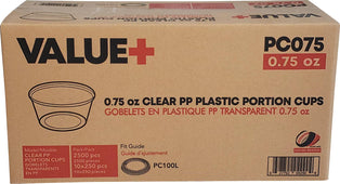 RITEPAK PLAST. CUP LIDS 0.75OZ, 1OZ