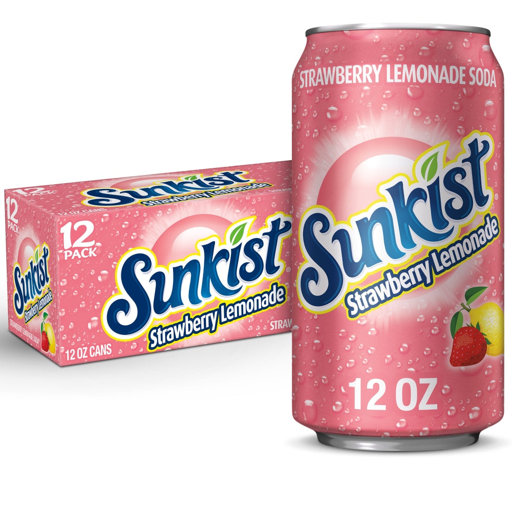 SUNKIST STRAW. LEMONADE 355ml/12CT (U)