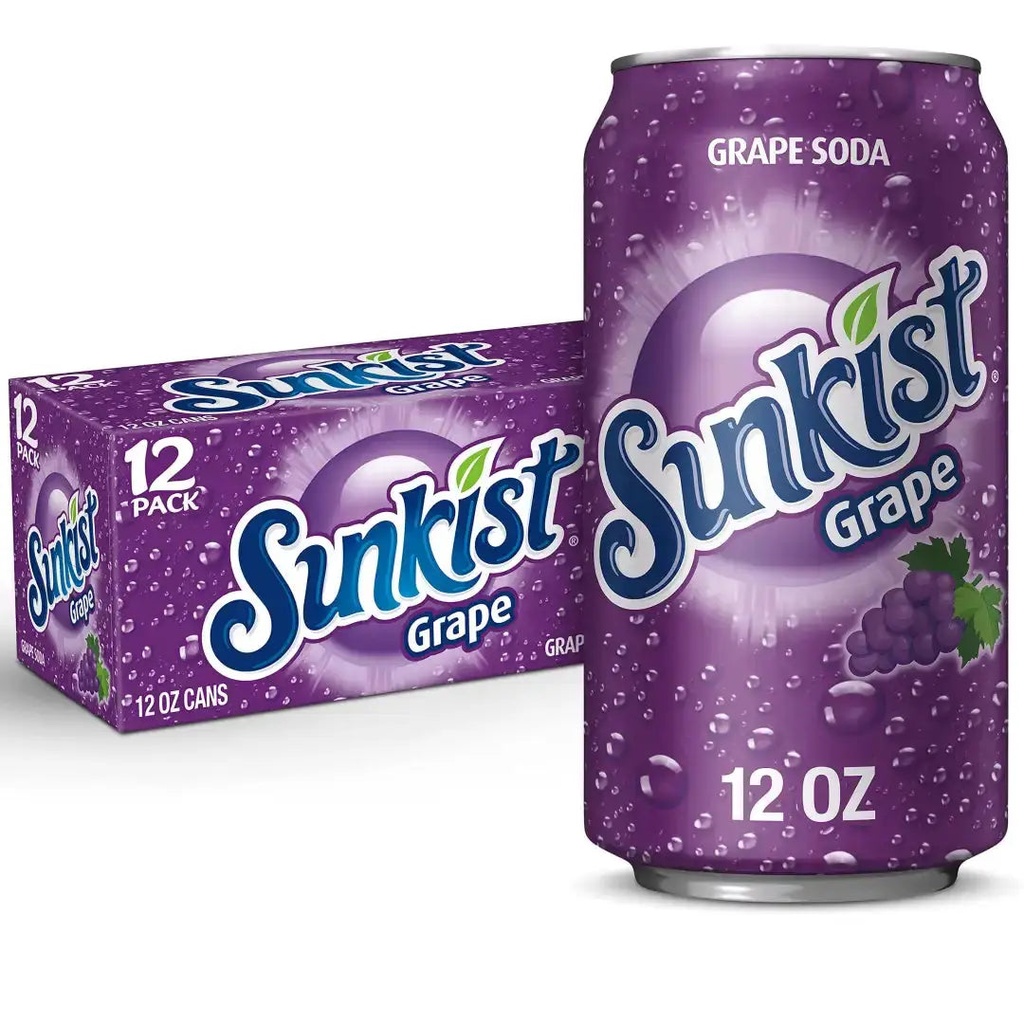 SUNKIST GRAPE 355ML/12CT (U)