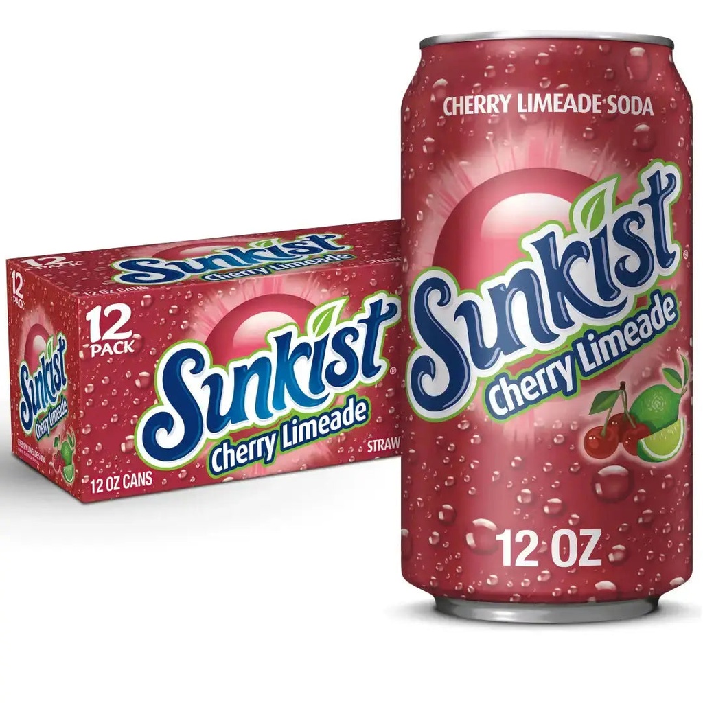 SUNKIST CHERRY LIMEADE 355ml/12CT (U)