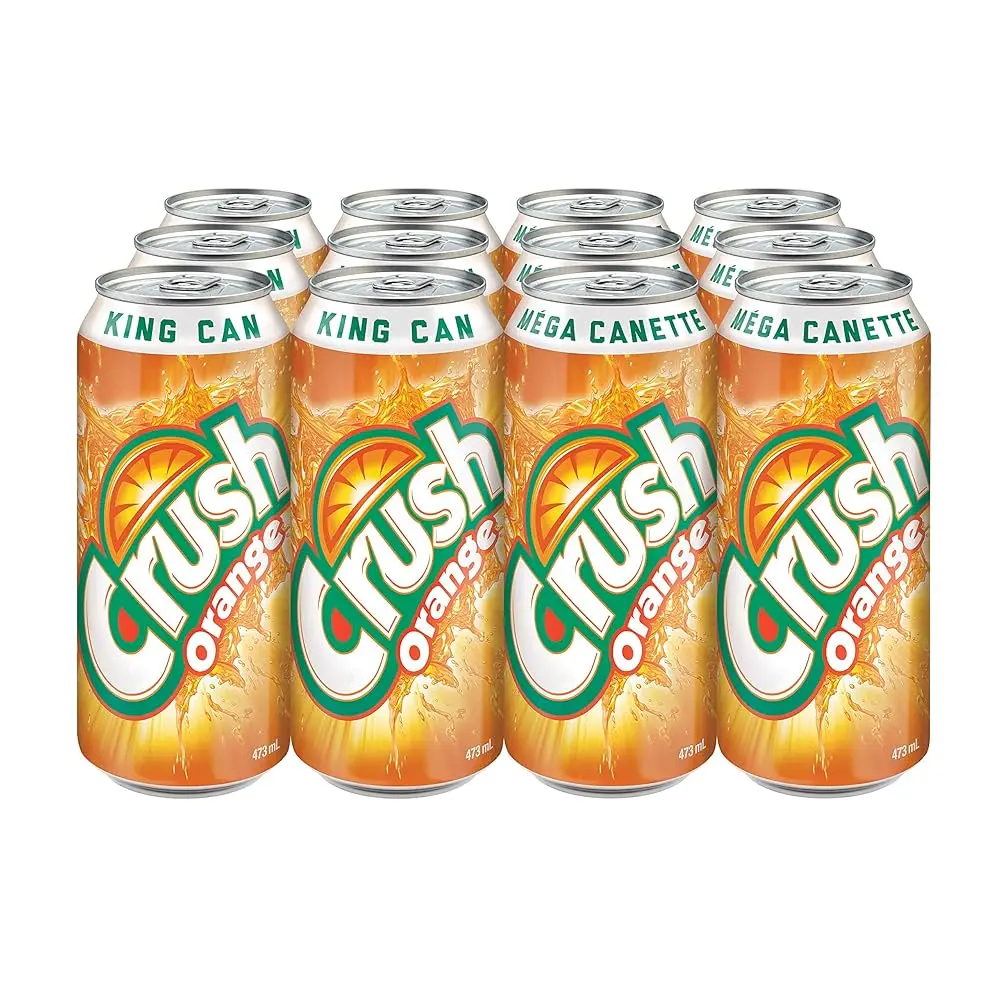 CRUSH ORANGE KING CANS 473ML/12CT