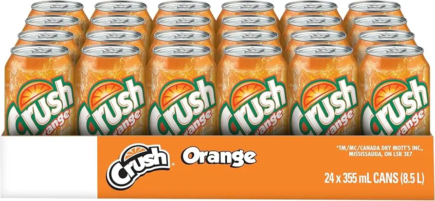 CRUSH ORANGE CANS 355ML/24CT