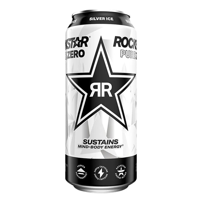 ROCKSTAR SILVER ICE ZERO 473ML/12CT
