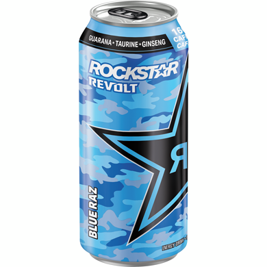 ROCKSTAR REV. BLUE RAZ12CT/473ML