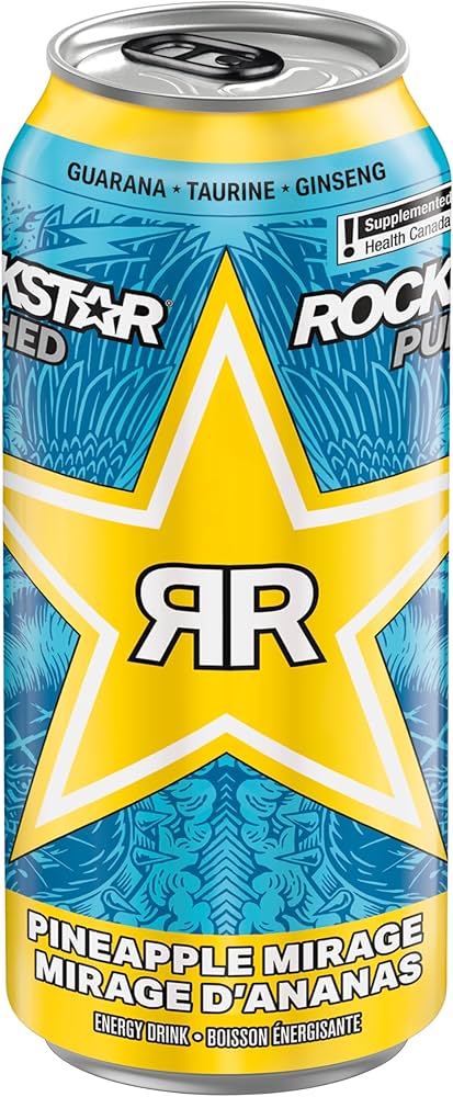 ROCKSTAR PINEAPPLE MIRAGE 473ML/12CT