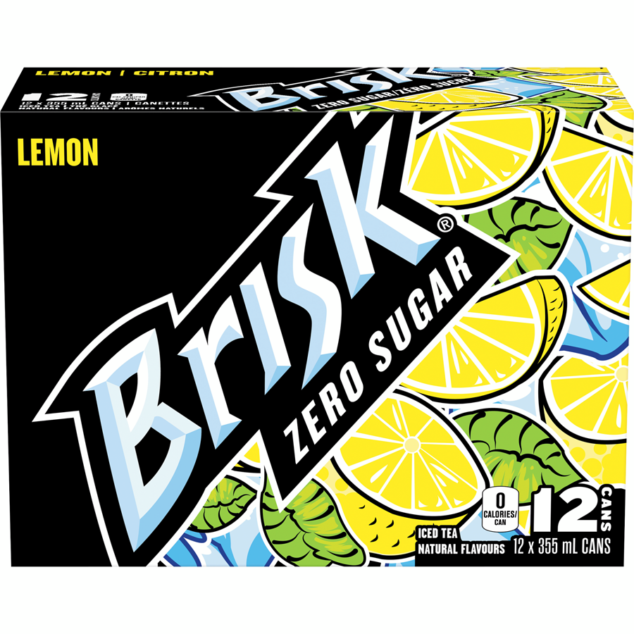 BRISK LEMON ZERO CANS 710ML/12CT