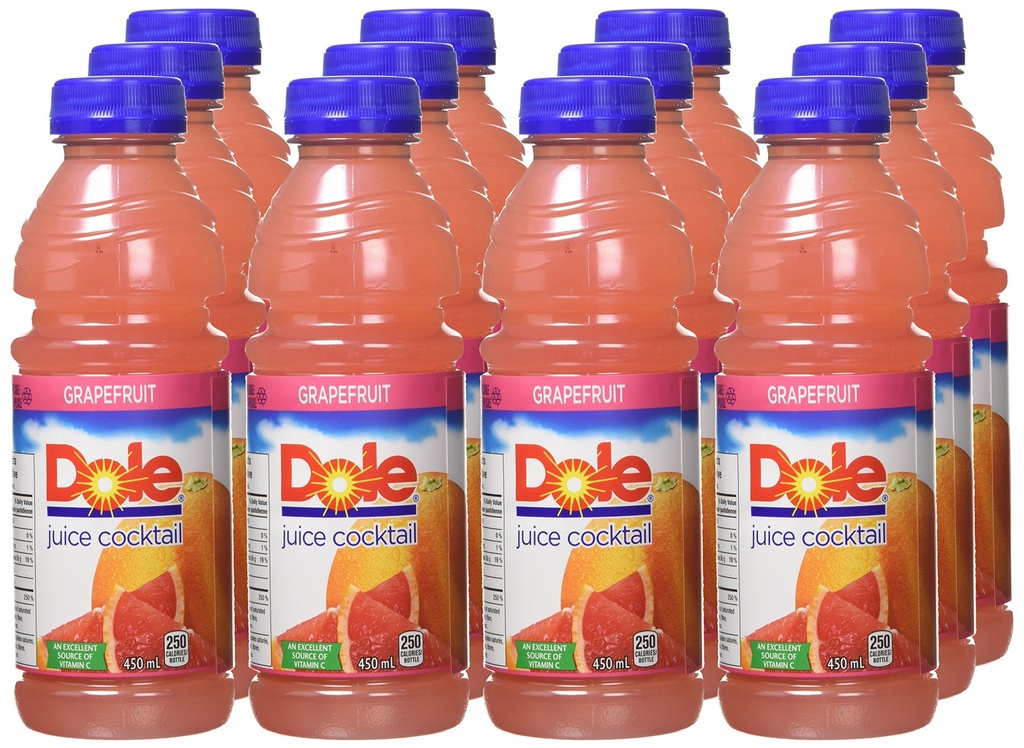 DOLE RED GRAPEFRUIT 12X450ML