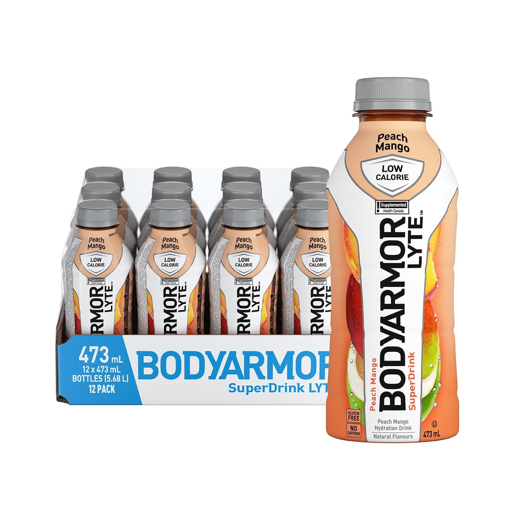 BODY ARMOR PEACH MANGO LYTE 473ML/12CT