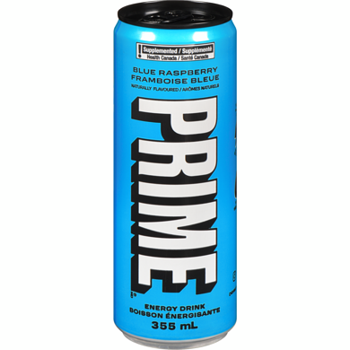 PRIME ENERGY DRINK BLUE RASPBE. 355ML 12/CT  