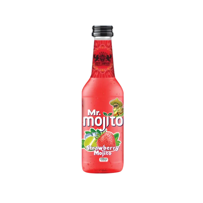 MOJITO STRAW. GLS BTLS 330ML/24CT