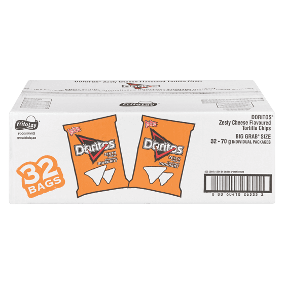 DORITOS ZESTY CHEESE 70G 32CT