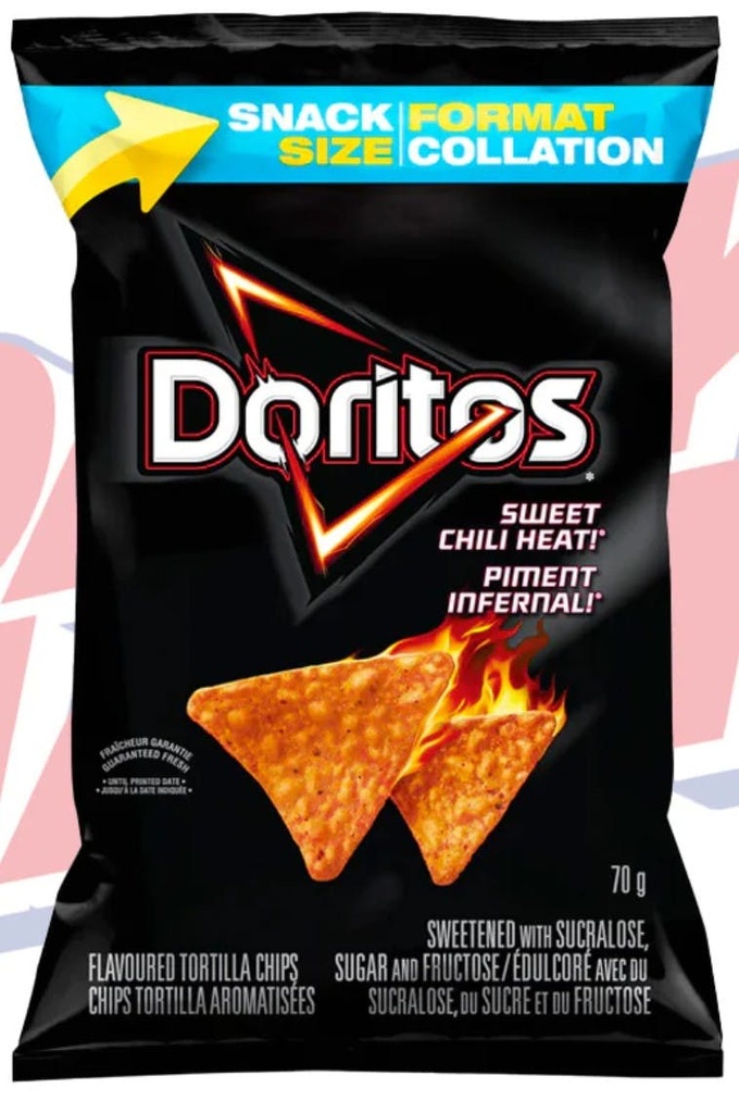 DORITOS SWEET CHILI HEAT 70G 32CT
