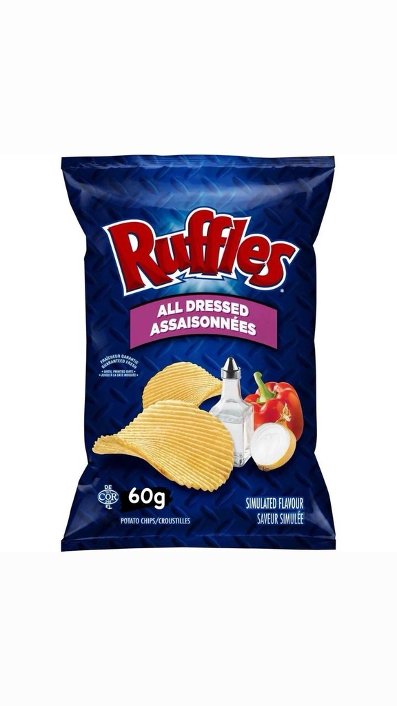 RUFFLES ALL DRESSED 60G 36CT