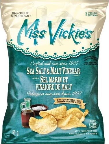 MISS VICKIE'S SEA SALT & MALT VINEGAR 55G 36CT 