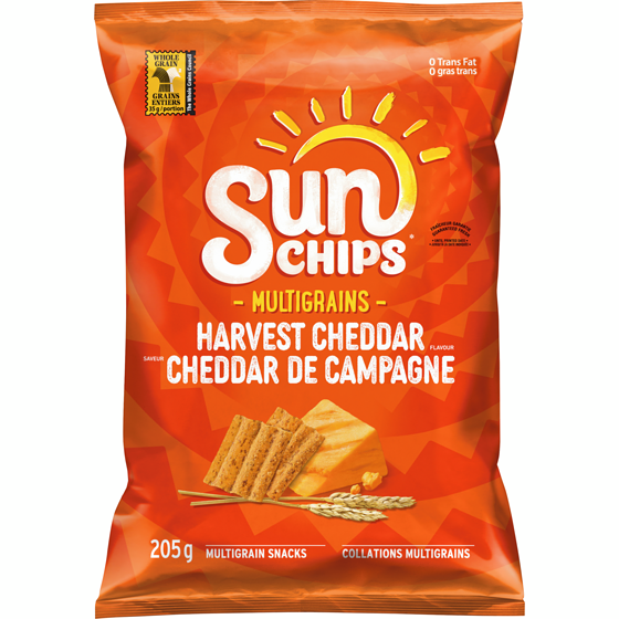 SUN CHIPS HARVEST CHEDDAR 205G