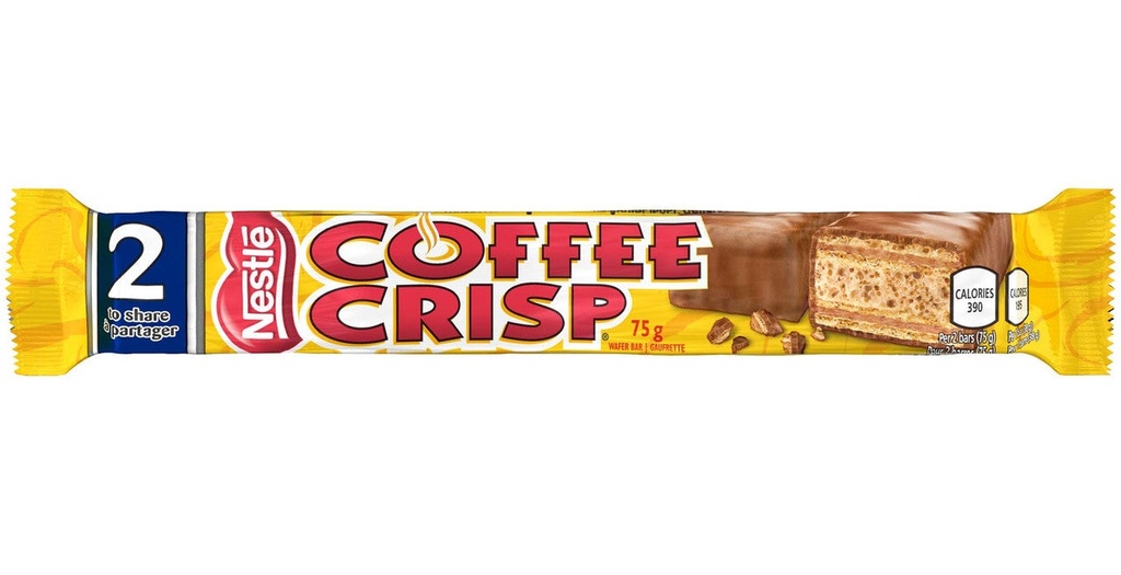 COFFEE CRISP KING SIZE  2PC 75G/24CT