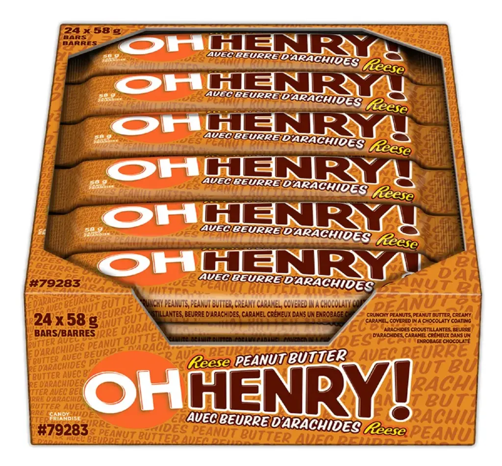 OH HENRY PEANUT BUTTER 58G/24CT