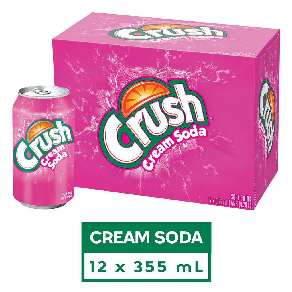 CRUSH CREAM SODA CANS 355ML/12CT 