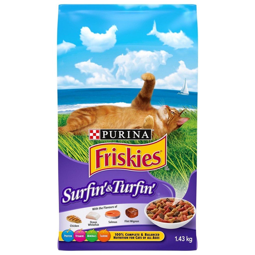 FRISKIES SURFIN' TURFIN' 1.43kg