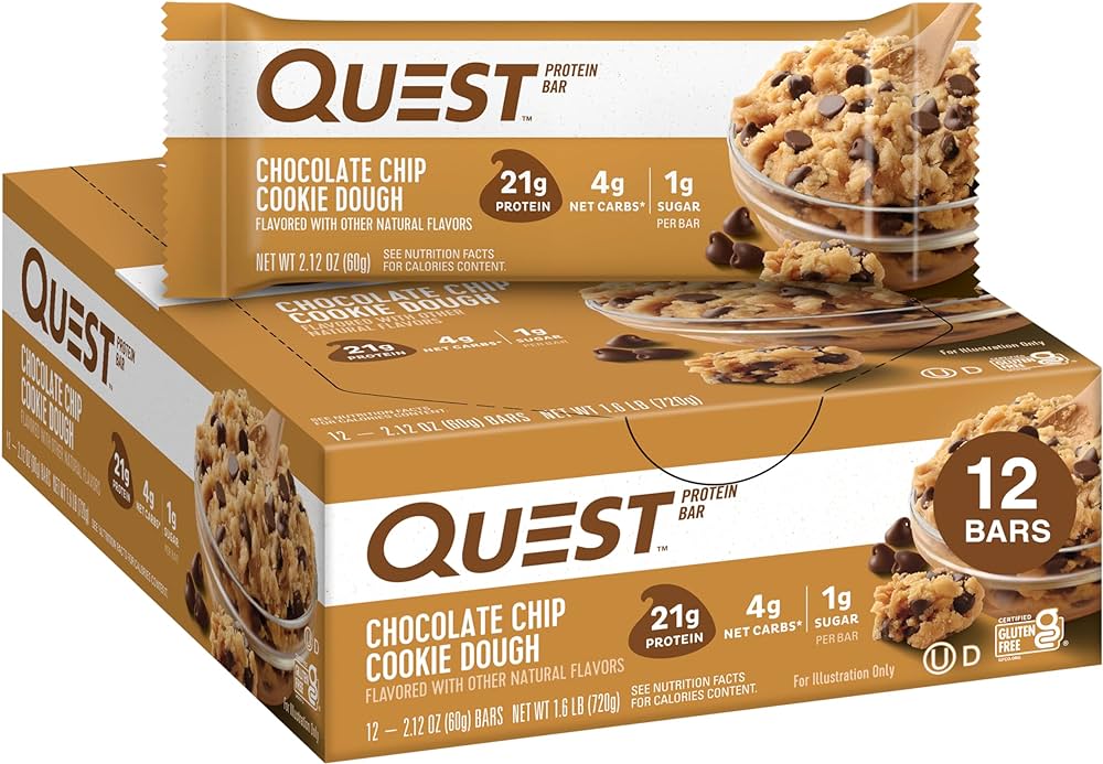 QUEST CHOCOLATE CHIP 60GX12CT