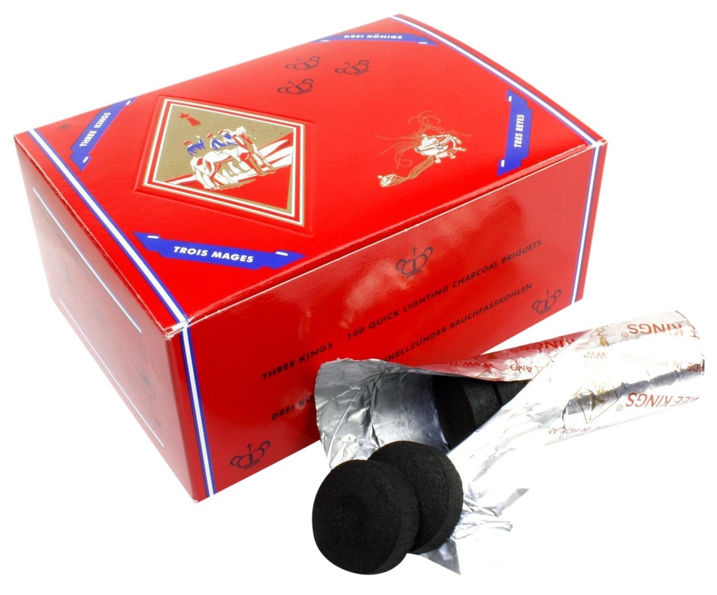 THREE KING CHARCOAL 100/CT
