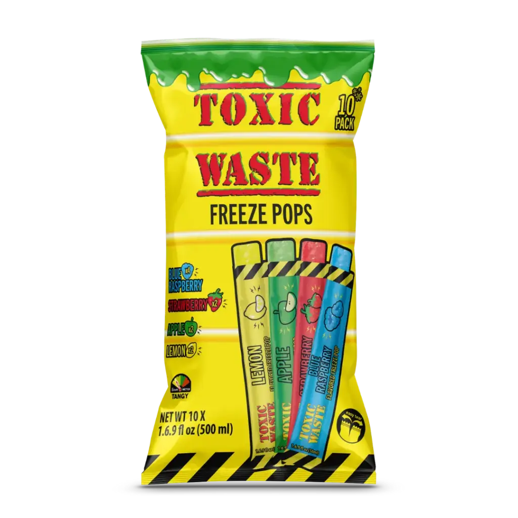TOXIC WASTE FREEZE POPS ASSORTED 12CT 