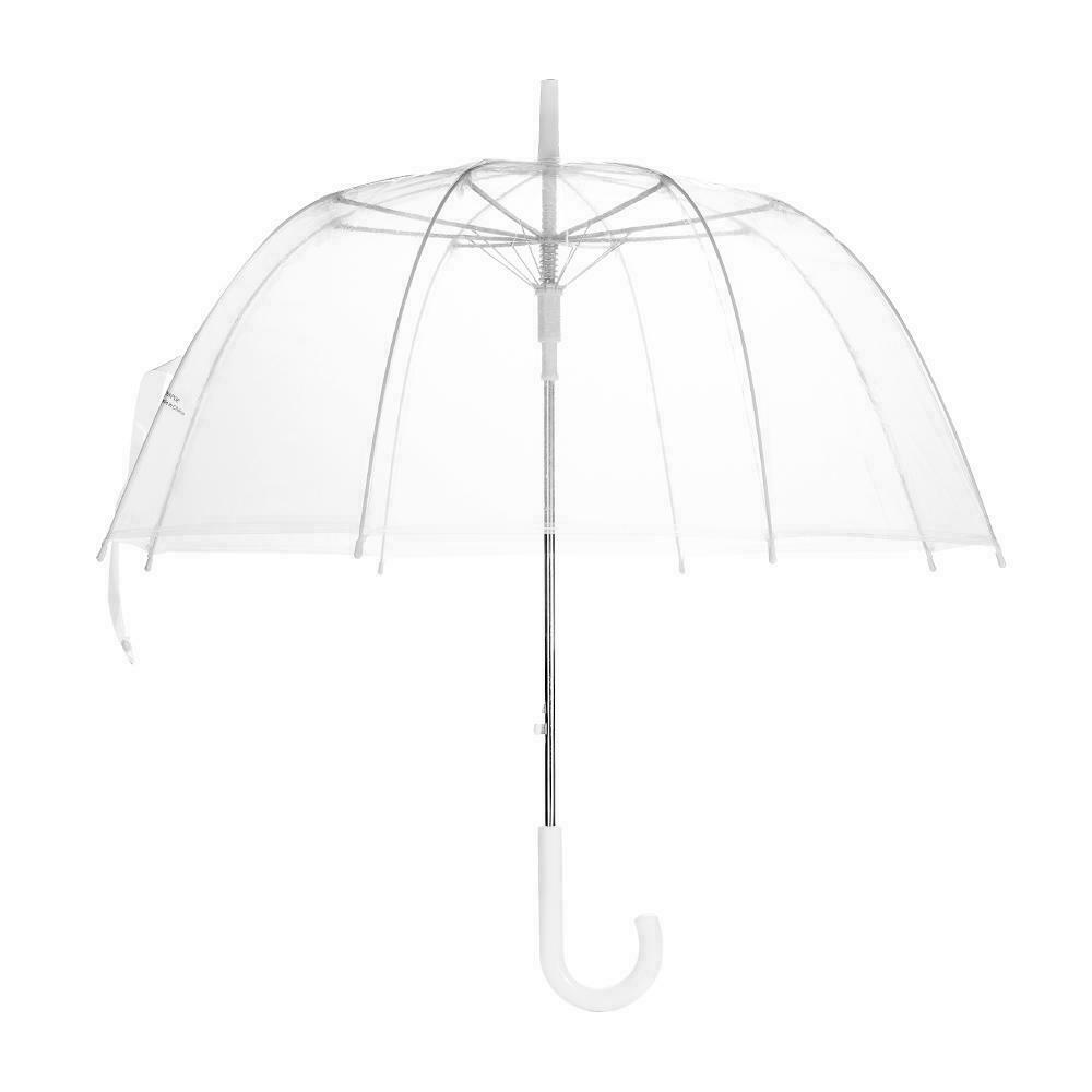 TRANSPARENT CLEAR UMBRELLA LONG 