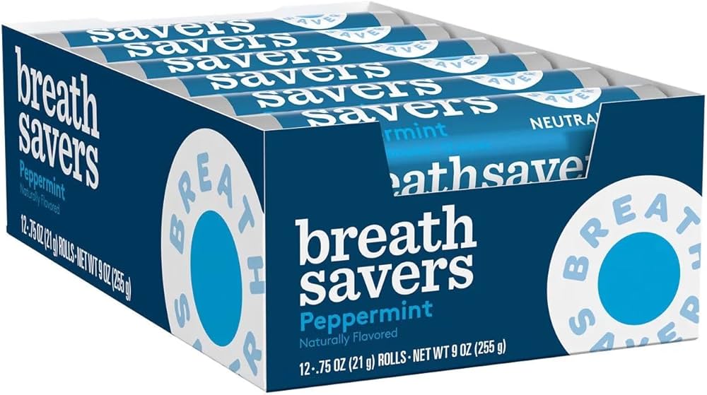 BREATHSAVERS PEPPERMINT 18CT/22G