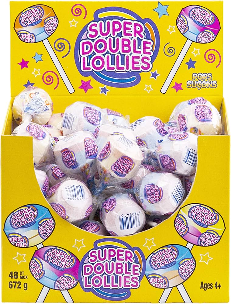 SUPER DOUBLE LOLLIES 48CT 672G