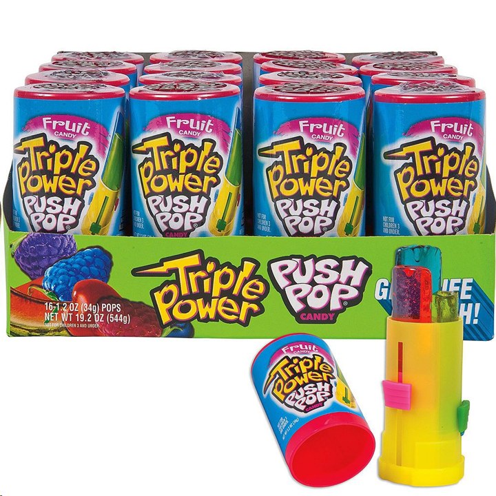 TRIPLE POWER PUSH POP 16CT/544G