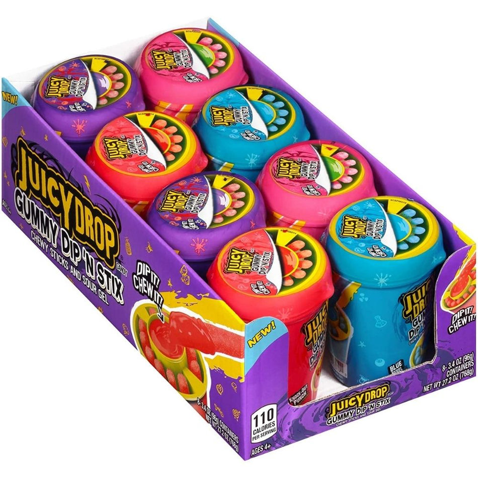 JUICY DROP GUMMY DIP N STIX 8CT/768G