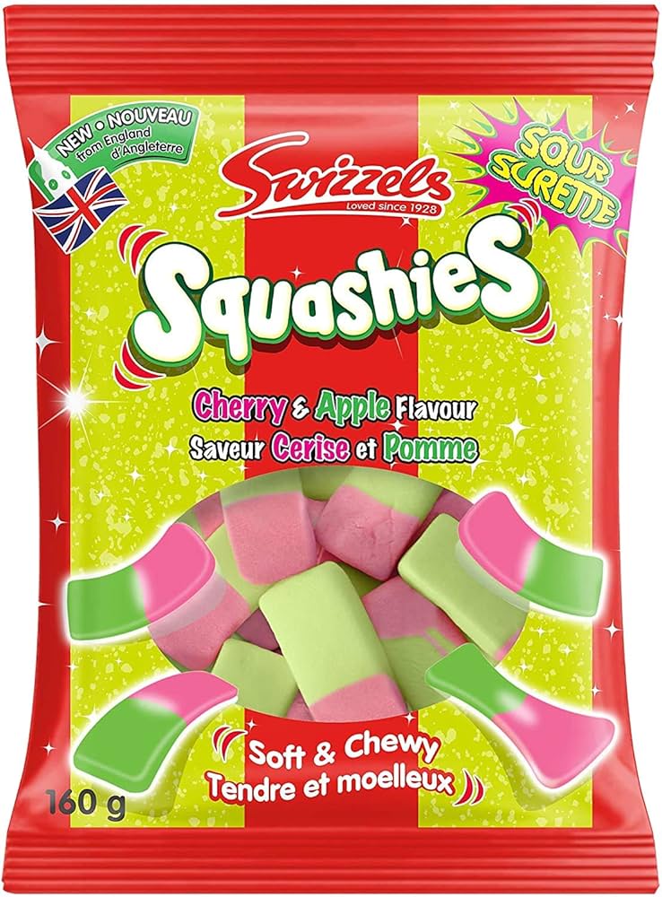 SQUASHIES SOUR CHERRY & APPLE 160G