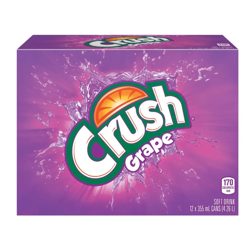 CRUSH GRAPE SODA 12CT/355ML