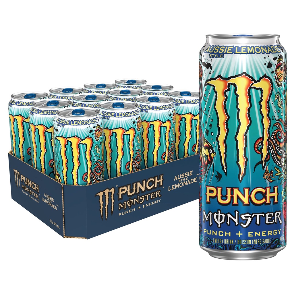 MONSTER AUSSIE LEMONADE 473ML 12CT