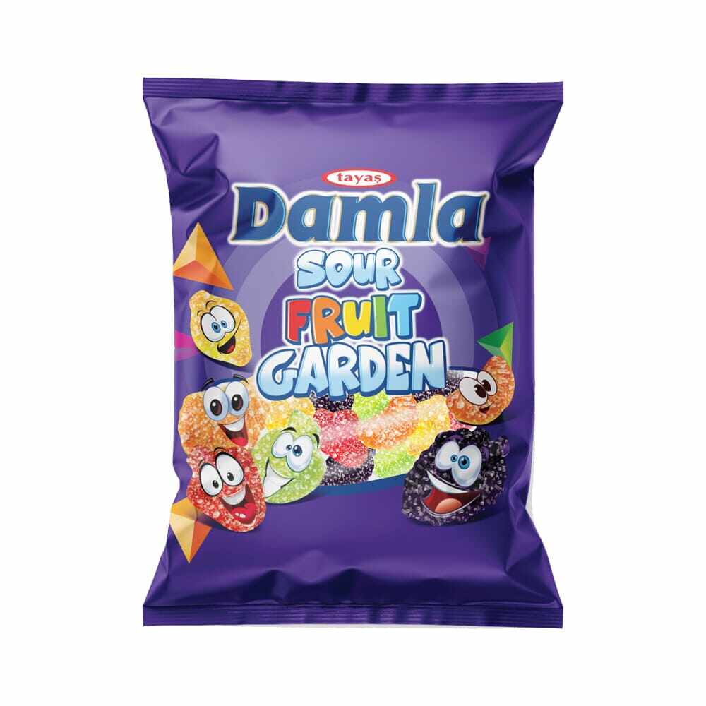 TAYAS DAMLA SOUR GUMMY FRUIT GRDN 80G 