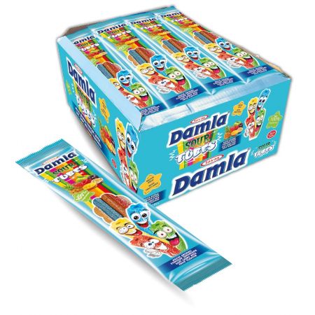 TAYAS SOUR TUBE ASSORTED 24/CT 