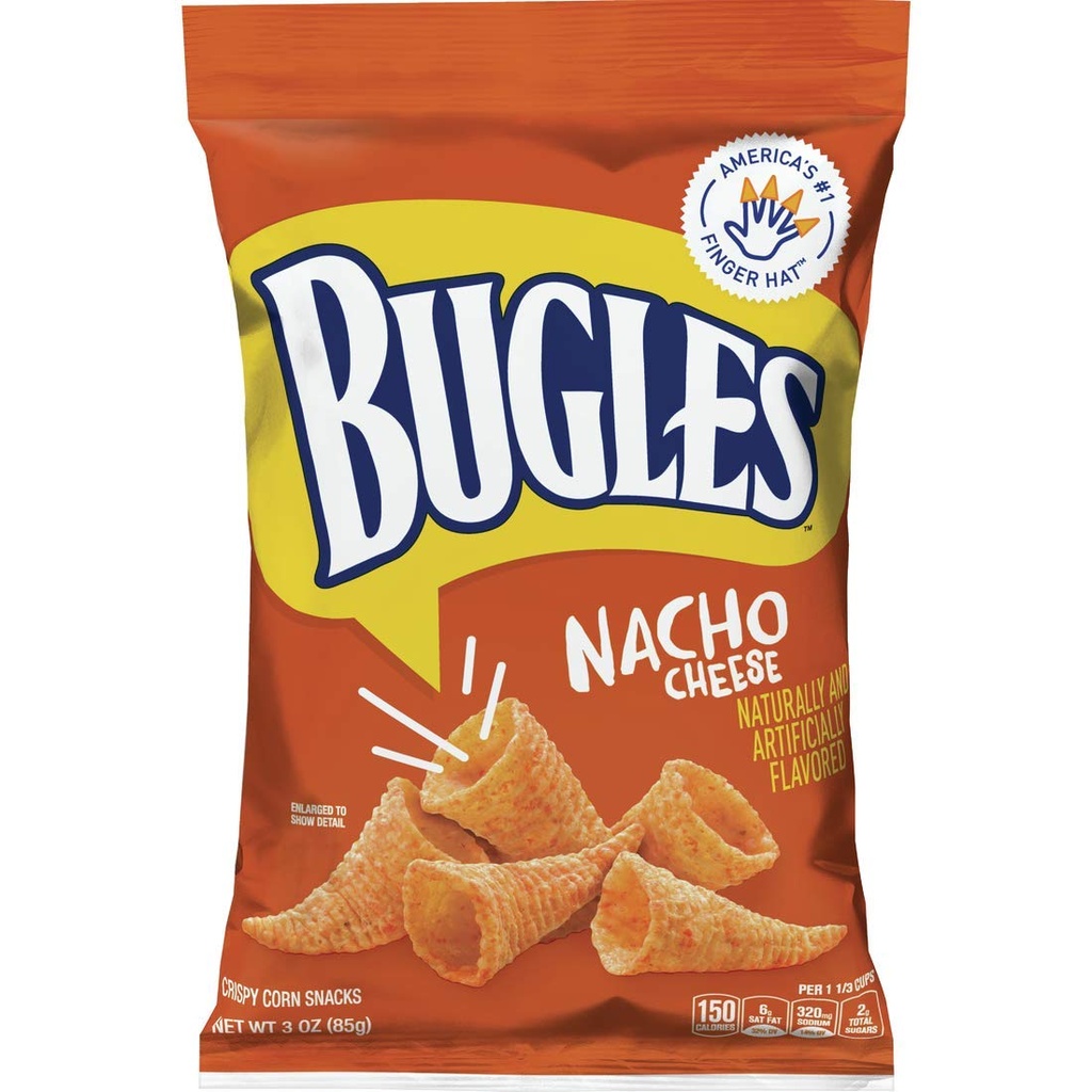 BUGLES NACHO CHEESE 3.OZ