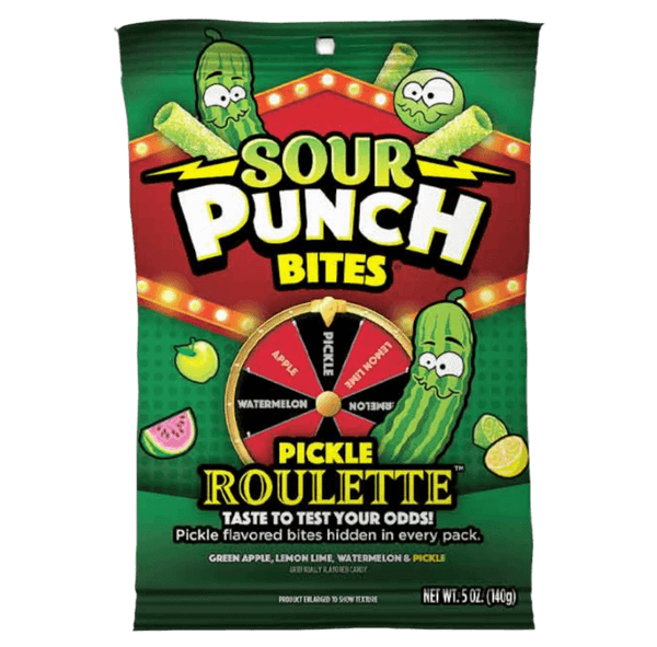 SOUR PUNCH BITES PICKLE 140G