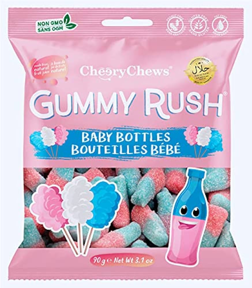 GUMMY RUSH BOTTLE BABY BOTTLES 160G 