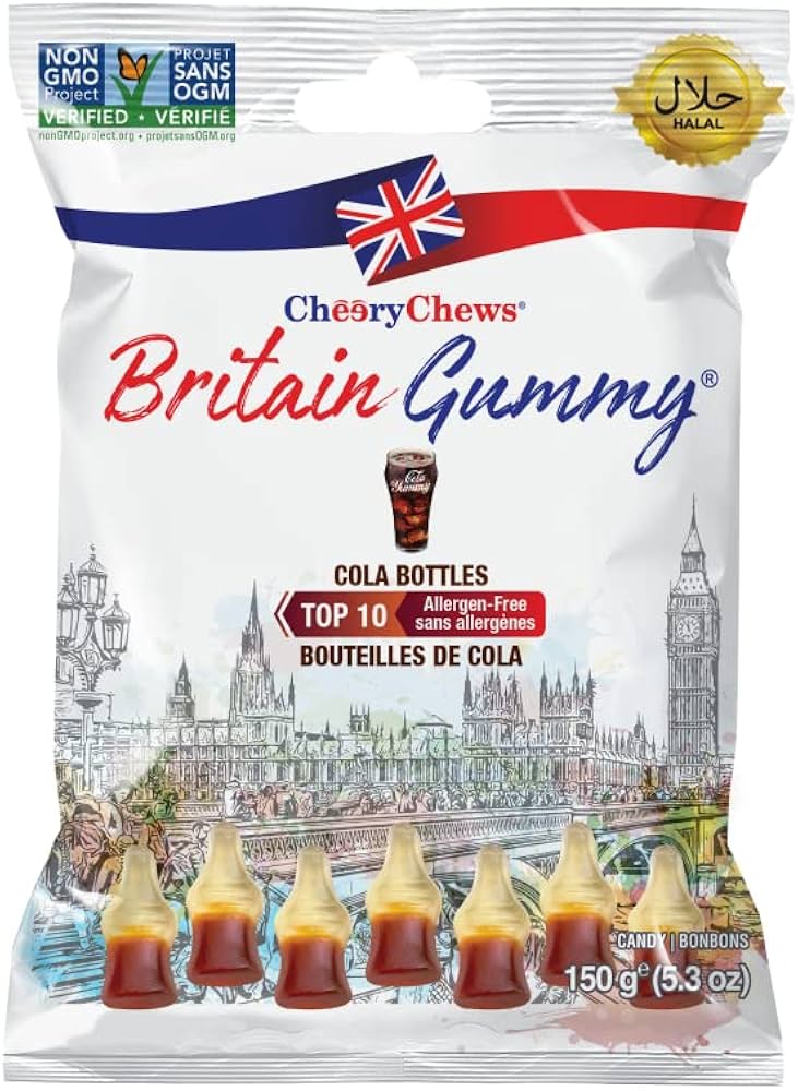 BRITAIN GUMMY COLA BOTTLES 80G