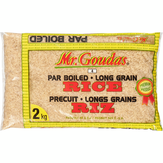 MR.GOUDAS PAR BOILED RICE 2KG
