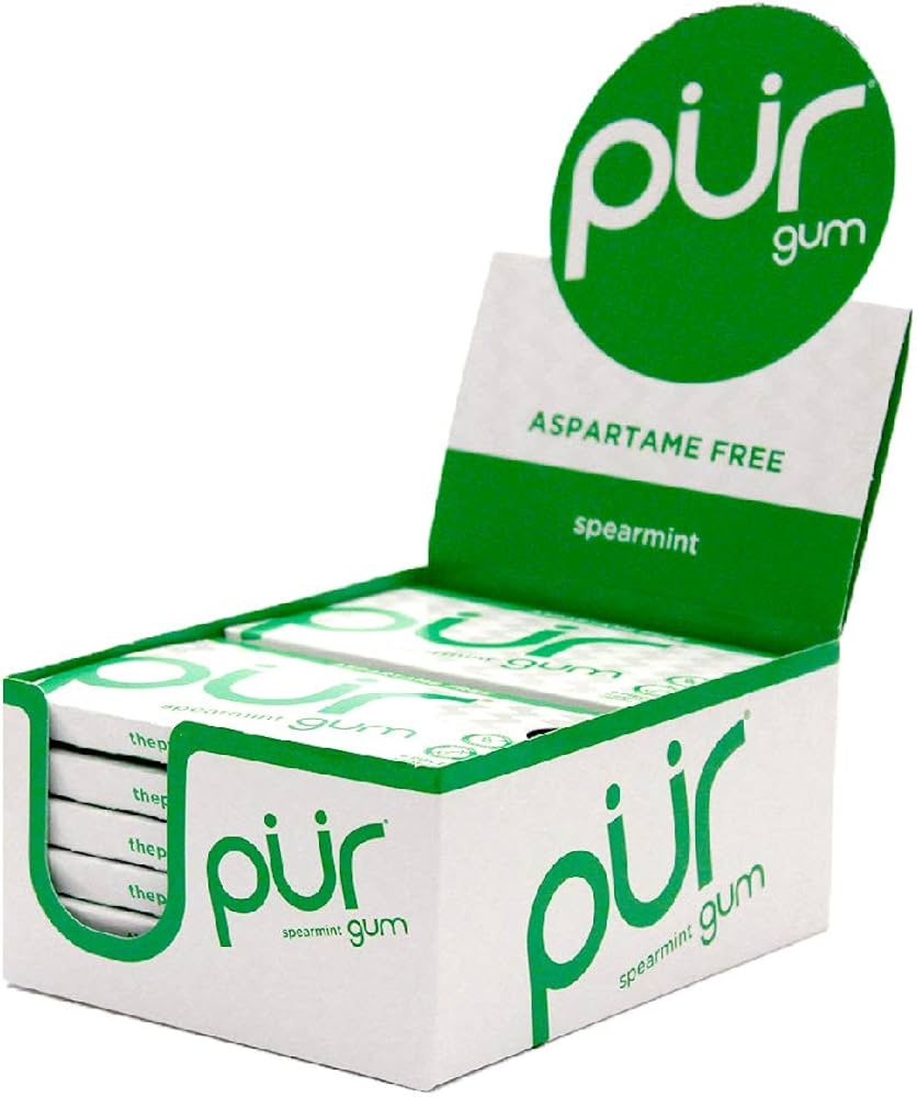 PUR GUM SPEARMINT 12/PK