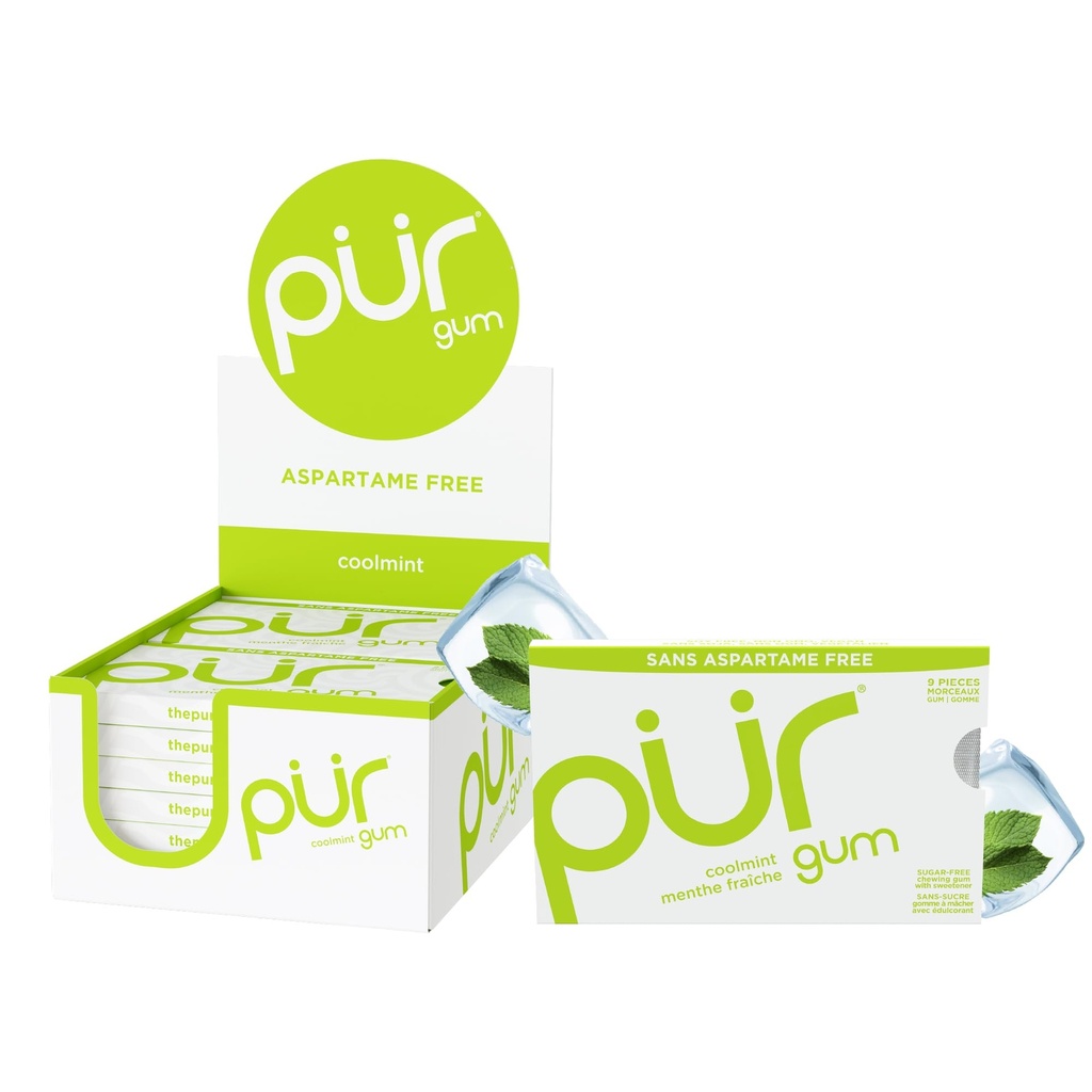 PUR GUM COOLMINT 12/PK 
