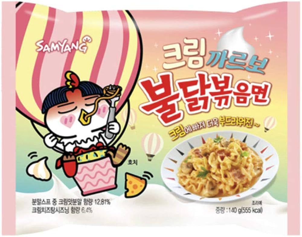 SAMYANG CREAM CARBONARA NOODLES 140G/5PK