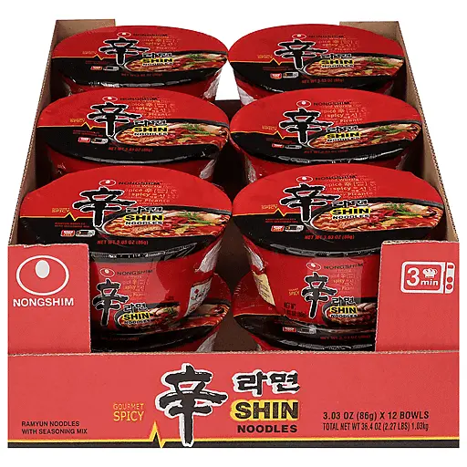 NONGSHIM BOWL SHIN RAMEN (86G-12PK)