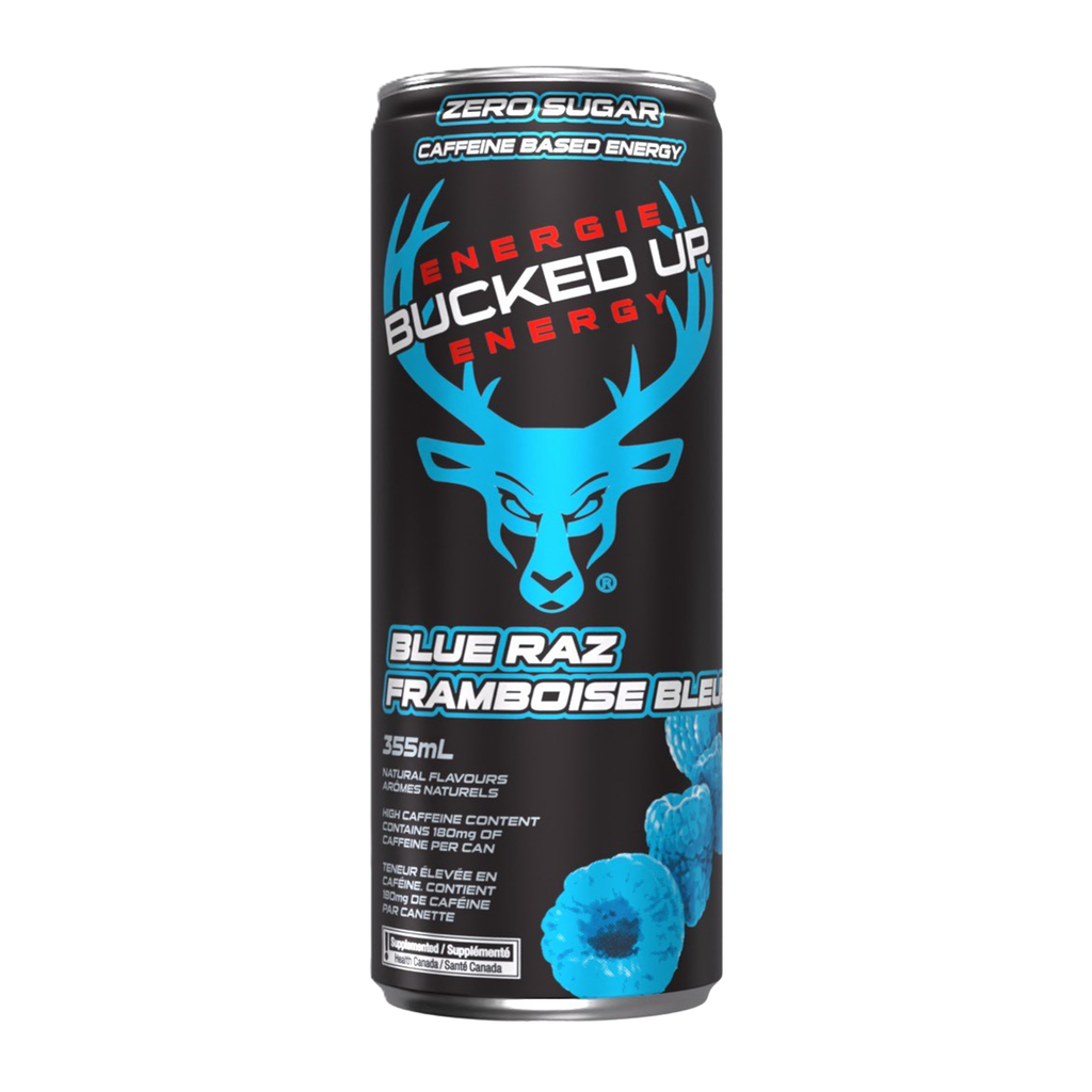 BUCKED UP ENERGY DRINK BLUE RAZ 355ML
